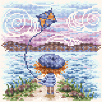 МС-076 Мечты о море.Стразы 20*20 (80*80 кл.)