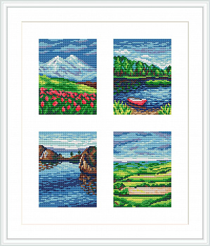 Схема СК-127 Пейзажи 13*10(4 шт)/40*50