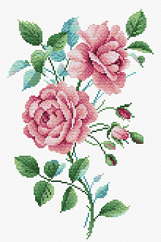 Схема СК-096 Розовый винтаж 40*30/30*20