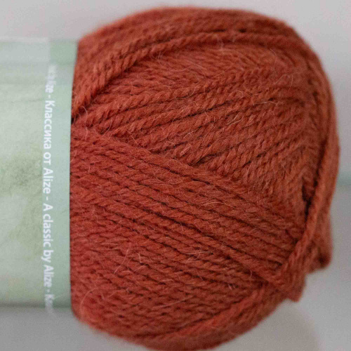Alpaca Royal new 597 коричневый терракот
