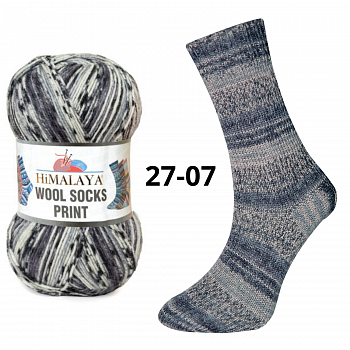 Wool socks print 27-07