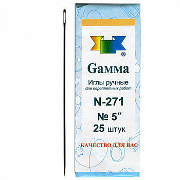 Иглы швейные ручные Гамма 271-№5 1шт